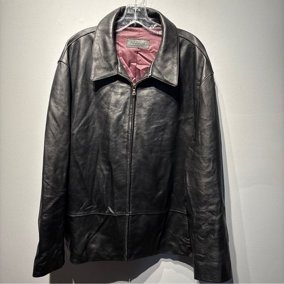Alfani Other - Alfani Men’s Black Leather jacket SzXXL‎ Lined
